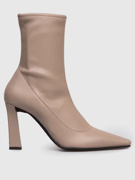 Ботильйони Barbaro stretch Giuseppe Zanotti бежеві