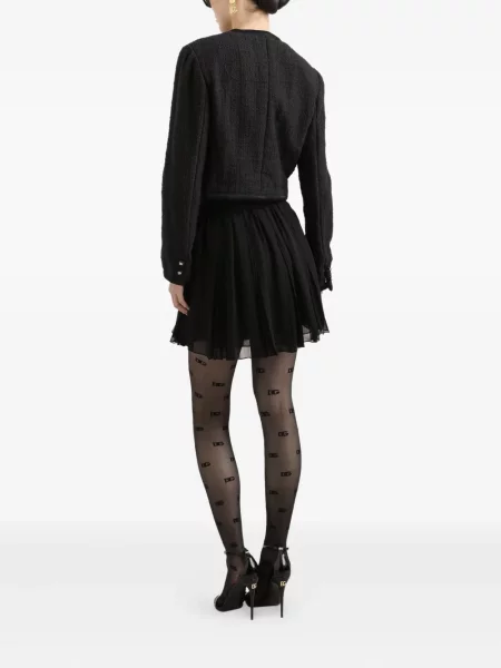Fusta plisata Dolce & Gabbana plisată negru