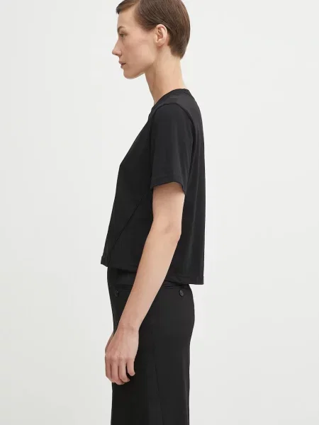 Περικομμένο τοπ Jw Anderson με κέντημα μαύρο