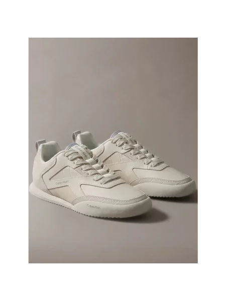 Sneakersy Calvin Klein skórzane beżowe