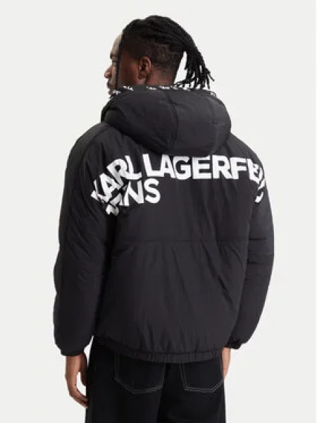 Karl Lagerfeld Jeans Žieminė striukė juoda