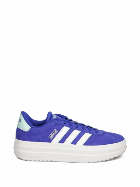 Lung papuci Adidas cu mâneci lungi cu dungi albastru