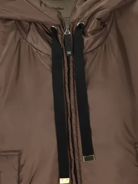 Vestă Max Mara cu glugă maro