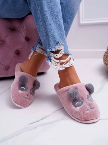 Umetno krzno copati Boto roza