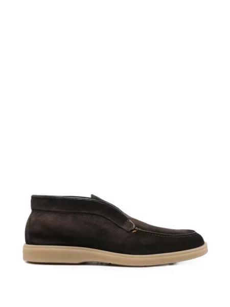 Chiloți Santoni din piele de căprioară slip-on maro