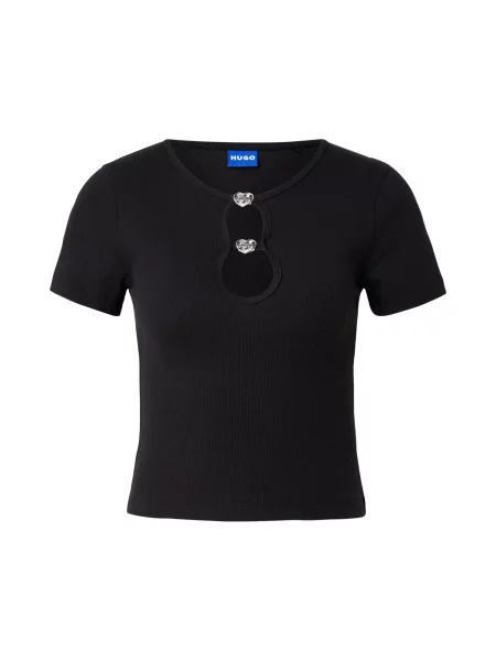 HUGO Tricou Diheart negru