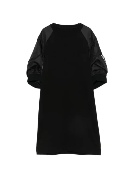 Rochie midi Sacai din satin negru