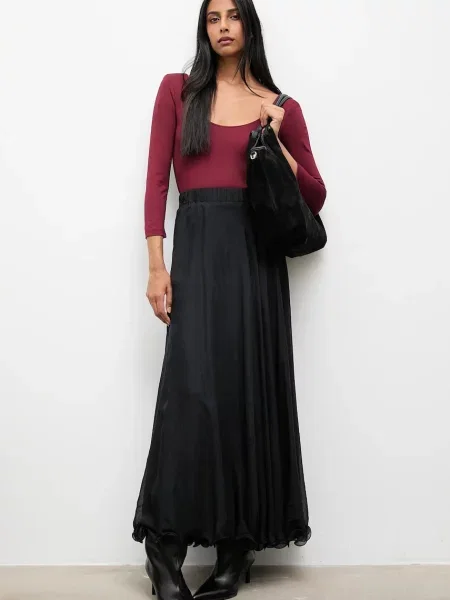 Fusta maxi Answear.lab negru