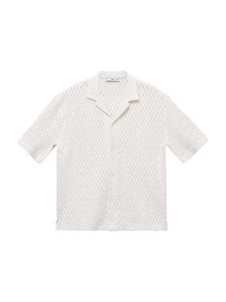 MANGO MAN Cămașă DITELLA murdar alb
