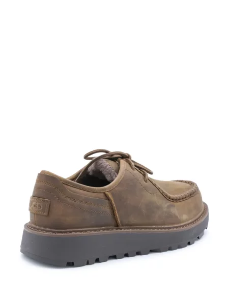 Pantofi Ugg cu șireturi din dantelă maro