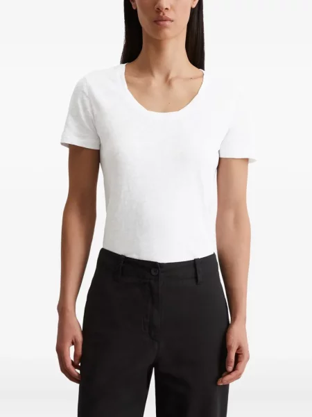 Scurt tricou polo Marc O'polo alb