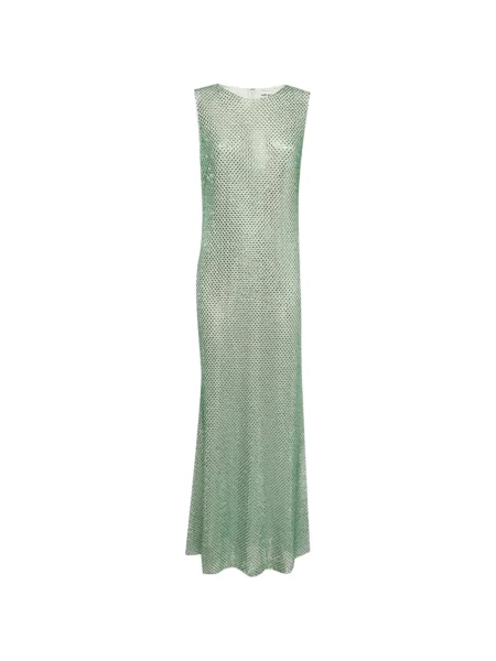 Rochie midi Self-portrait plasă verde