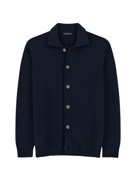 Cardigan Boggi Milano de lână albastru