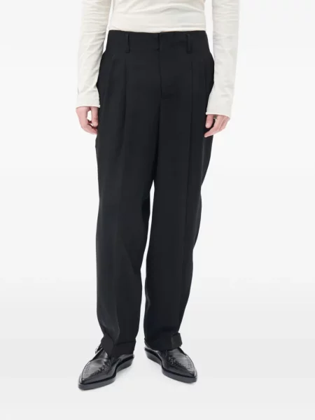Pantaloni Ann Demeulemeester conici negru