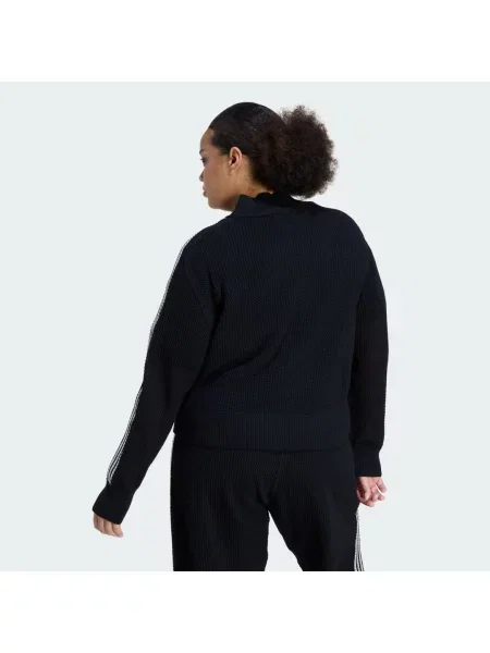 Pletená bunda Adidas černá