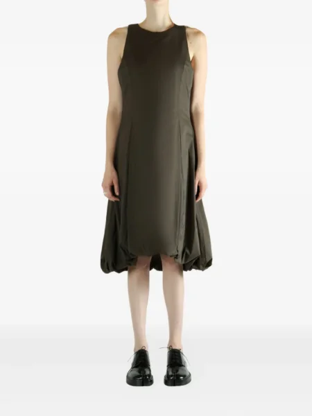 Rochie midi Amomento până la genunchi de costum maro