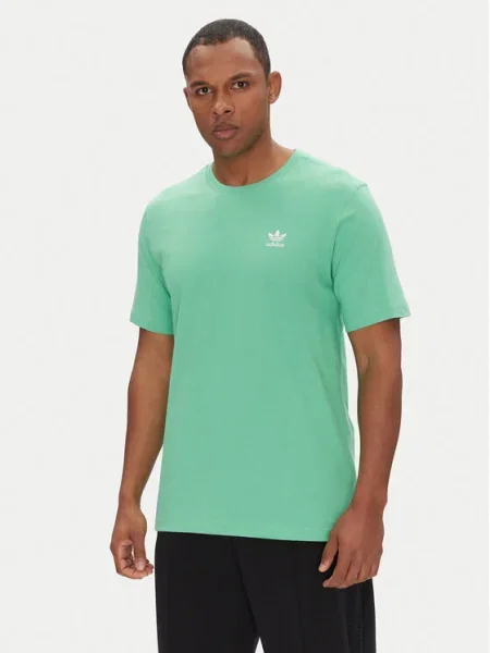 Тениска adidas Originals Trefoil с изчистен дизайн зелено