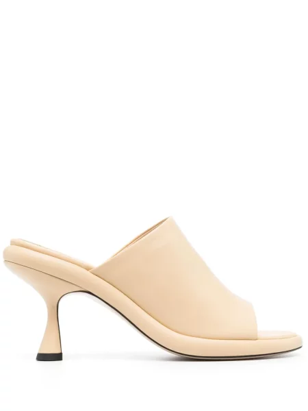 Sandale Wandler din piele slip-on galben
