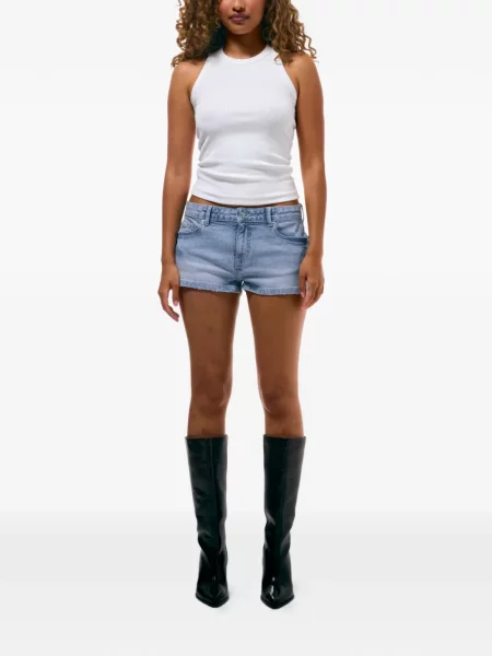 Τεχνητό διαμάντι σορτς Juicy Couture με χαμηλή μέση μπλε