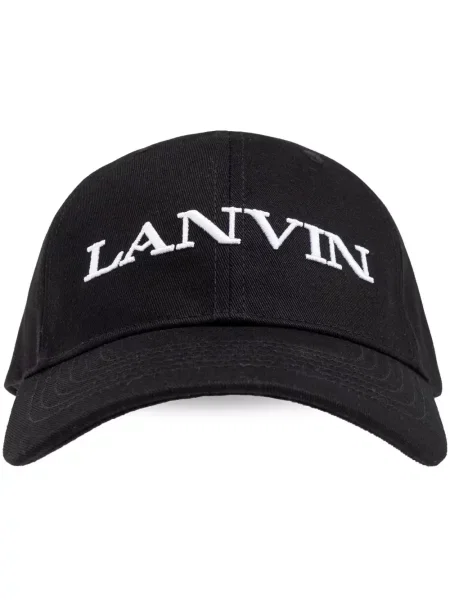 Șapcă Lanvin cu broderie negru