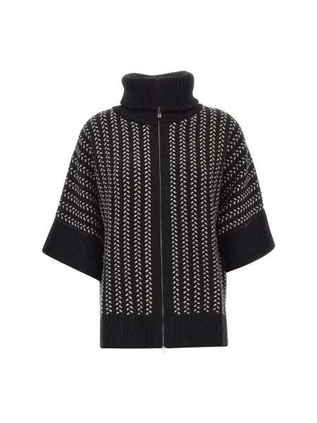 Lniany sweter Elena Miro' czarny