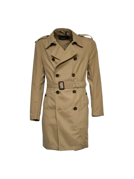 Trencz Montecore skórzany beżowy