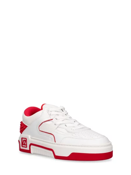 Kožené tenisky Christian Louboutin biela