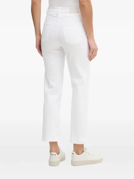 Blugi drepți Dkny cu autograf alb
