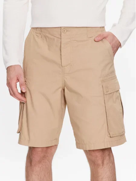 Kratke hlače iz tkanine United Colors Of Benetton bež