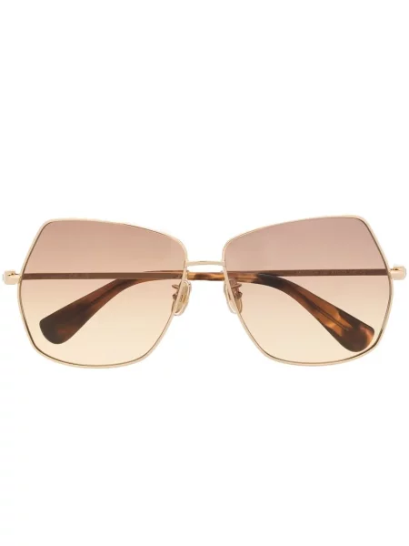 Ochelari de soare Max Mara cu gradient auriu