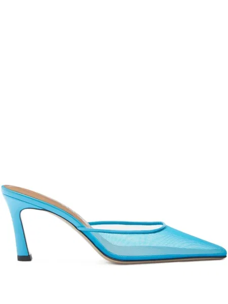 Papuci tip mules The Attico albastru