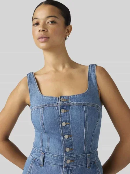 Dopasowany kombinezon z czystej bawełny model AUDRA SEAMED' Levi's niebieski