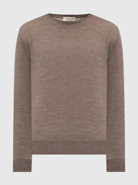 Джемпер з вовни мериноса Cashmere&whiskey коричневий