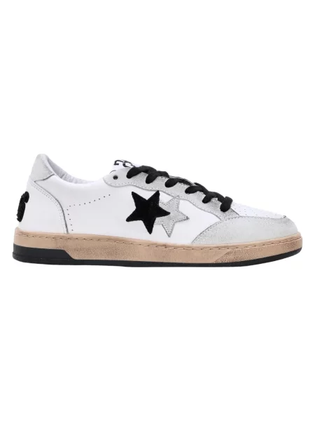Sneakersy 2star skórzane białe