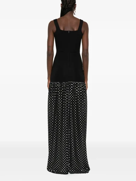 Rochie maxi Roserry cu buline de costum negru