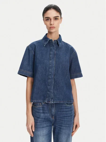 Jeans srajca French Connection modra