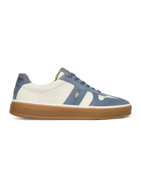 U.S. POLO ASSN. Biały niebieska