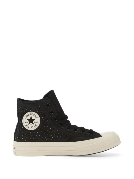 Top Converse cu motiv cu inimi maro