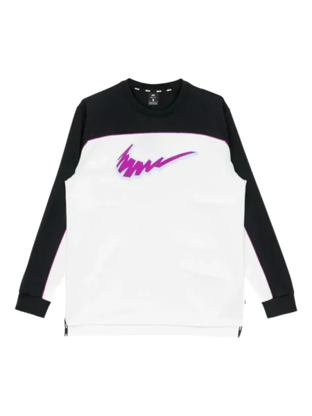 Krótka koszulka Nike polarowa do biegania biała