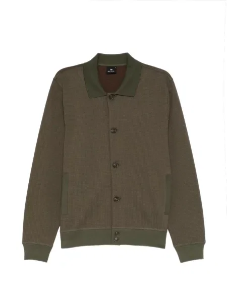 S ovratnikom polo majica Ps Paul Smith zelena