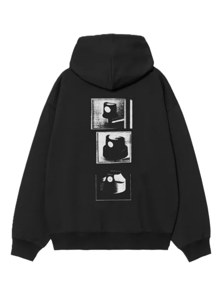 Hanorac cu glugă Carhartt Wip cu imagine negru