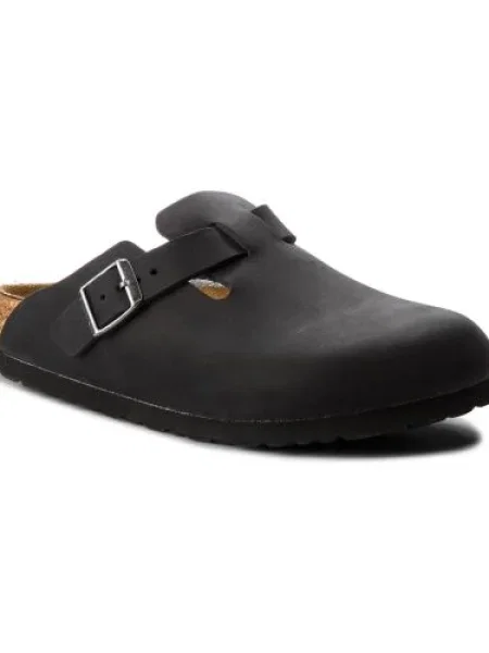 BIRKENSTOCK Papucs Boston' fekete