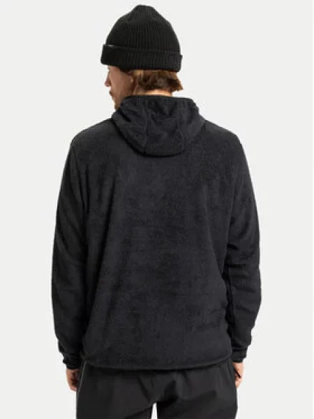 Quiksilver Flis Warm Up Hoodie črna