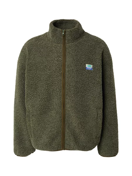Geacă American Vintage din fleece retro verde