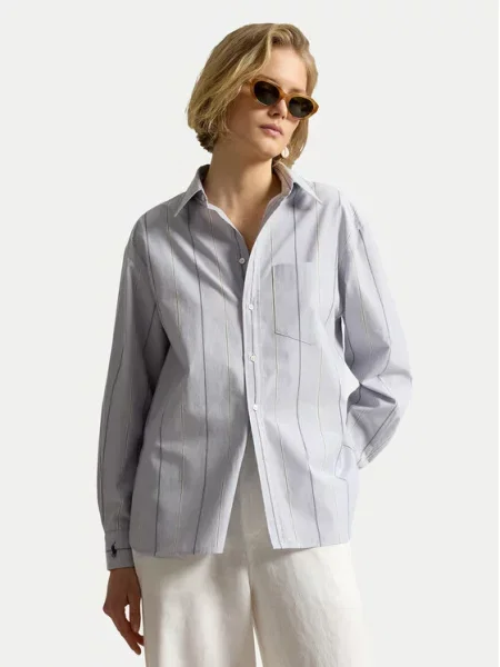 Polo Ralph Lauren Cămașă deschis Oversize albastru