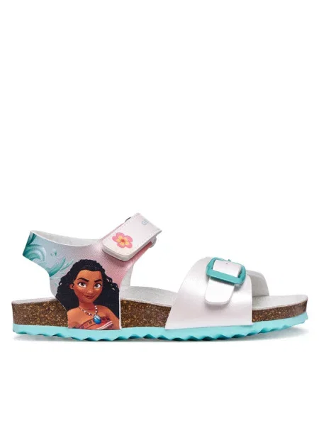 Geox Sandale J Adriel Girl M alb