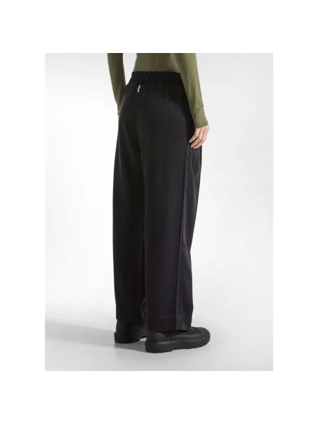 Pantaloni Deha din lyocell negru