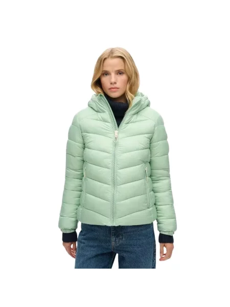 Kurtka z kapturem Superdry Fuji niebieska