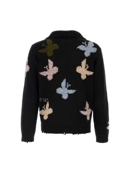 Sweter Baziszt wełniany czarny