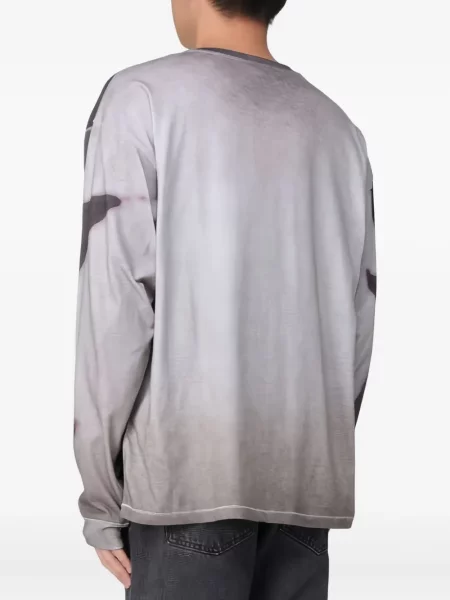 Tricou Diesel lung gri